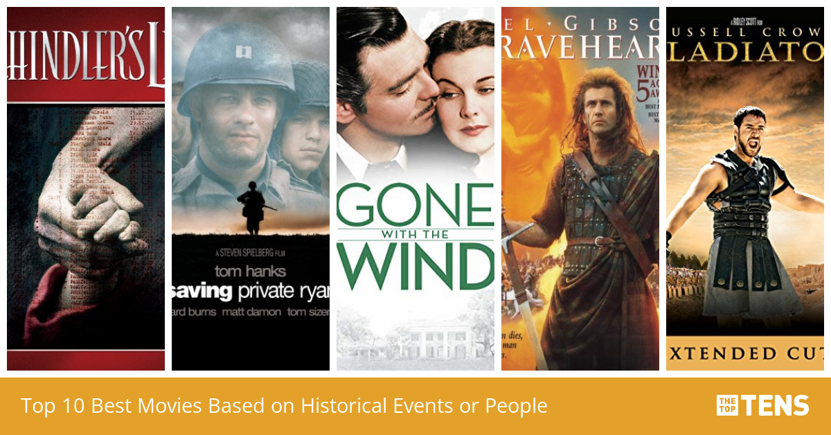 Top 10 Best Movies Based on Historical Events or People - TheTopTens