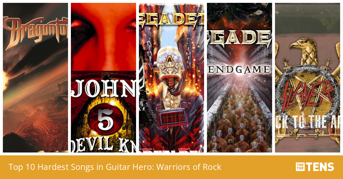 Top 10 Hardest Songs in Guitar Hero Warriors of Rock TheTopTens
