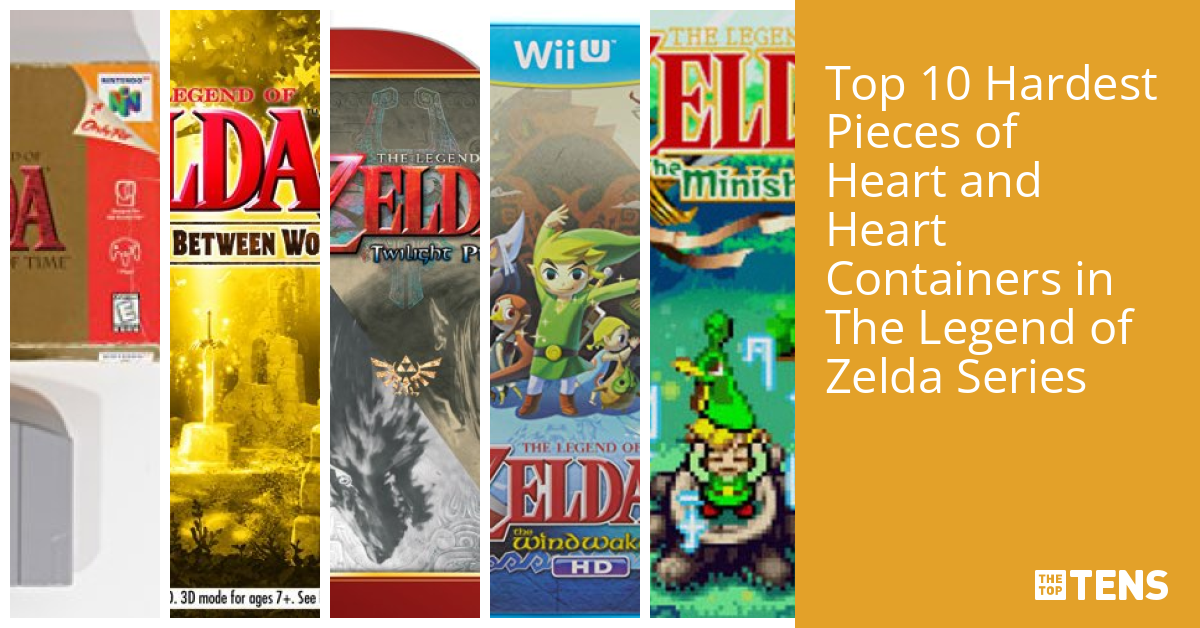 Top 10 Hardest Pieces of Heart and Heart Containers in The Legend of