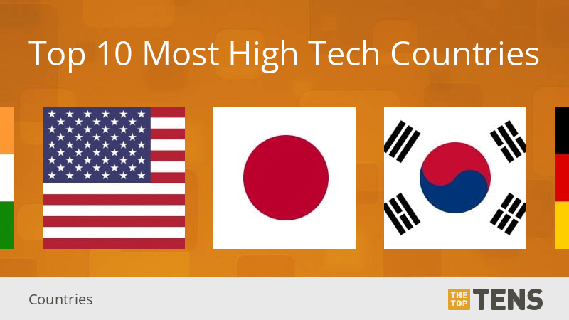 Top 10 Most High Tech Countries TheTopTens