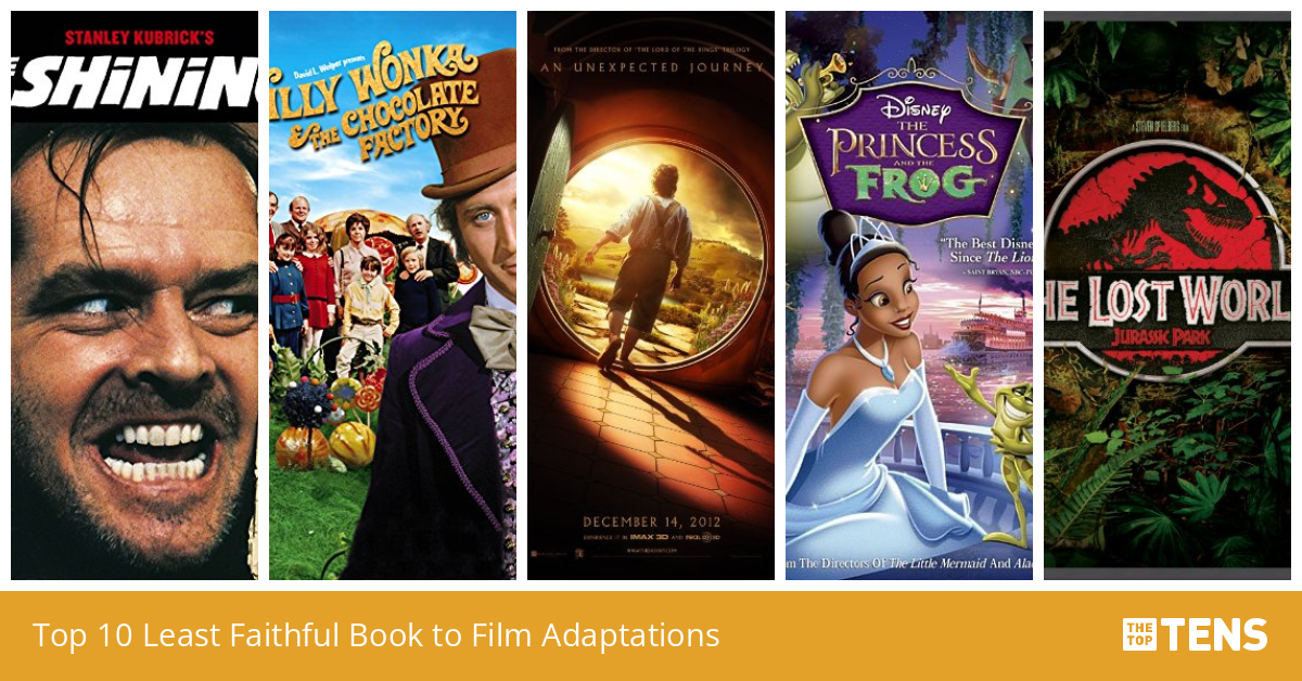 Top 10 Least Faithful Book to Film Adaptations
