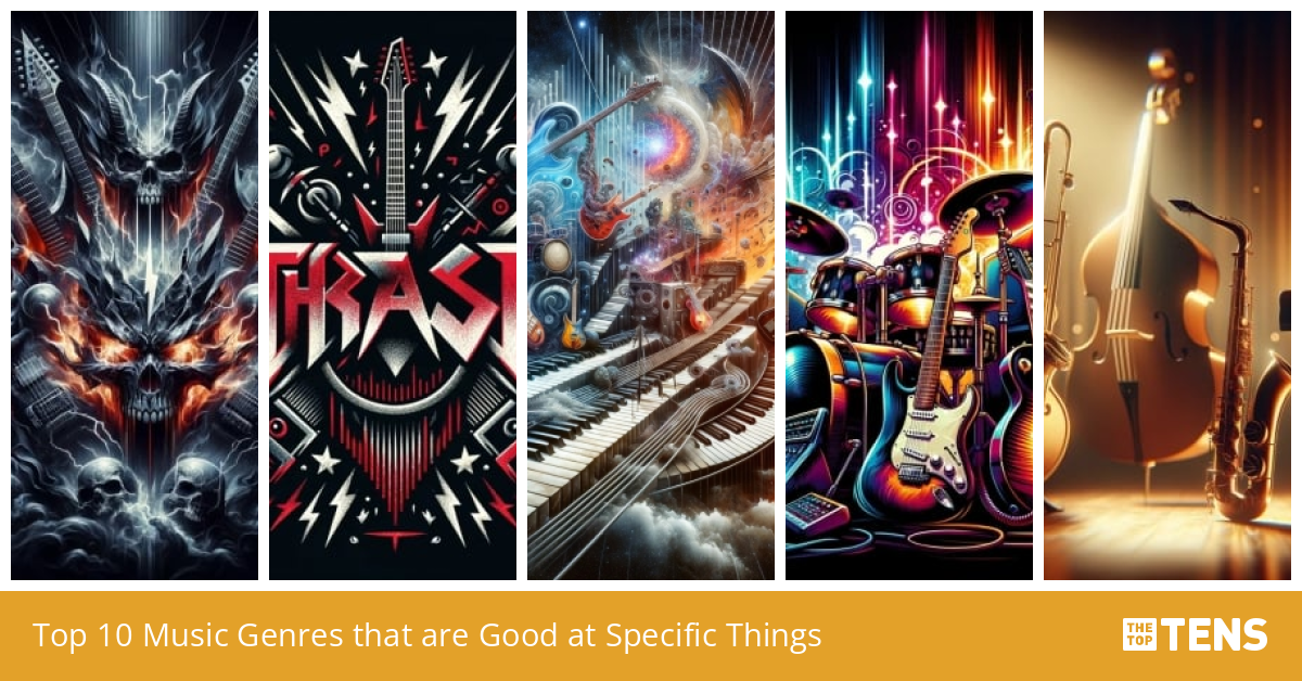 Top 10 Music Genres that are Good at Specific Things TheTopTens