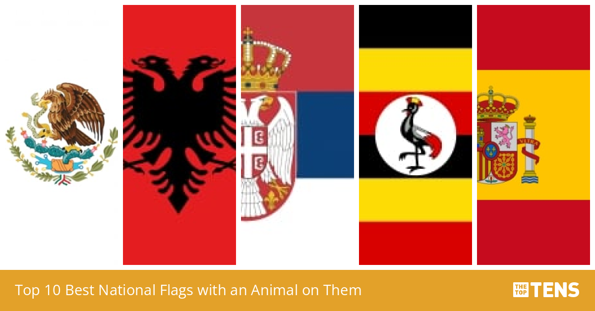 Top 10 Best National Flags With An Animal On Them Top 10 Best National Flags With An Animal On Them