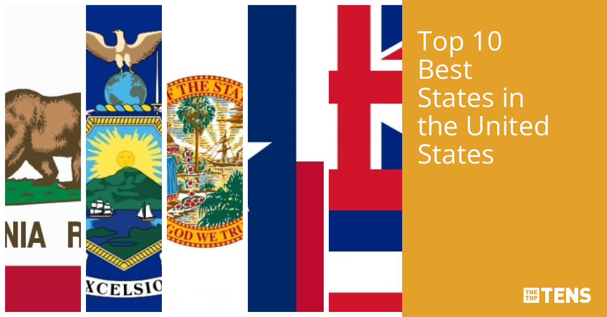Top 10 Best States in the United States TheTopTens