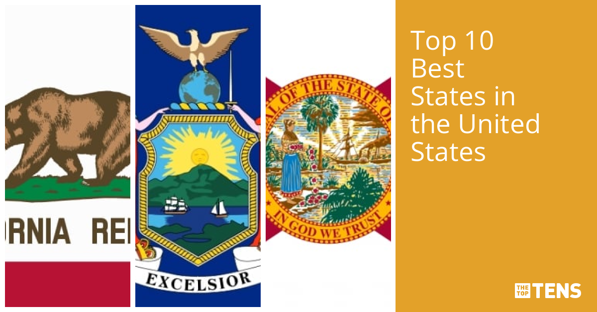 Top 10 Best States in the United States TheTopTens