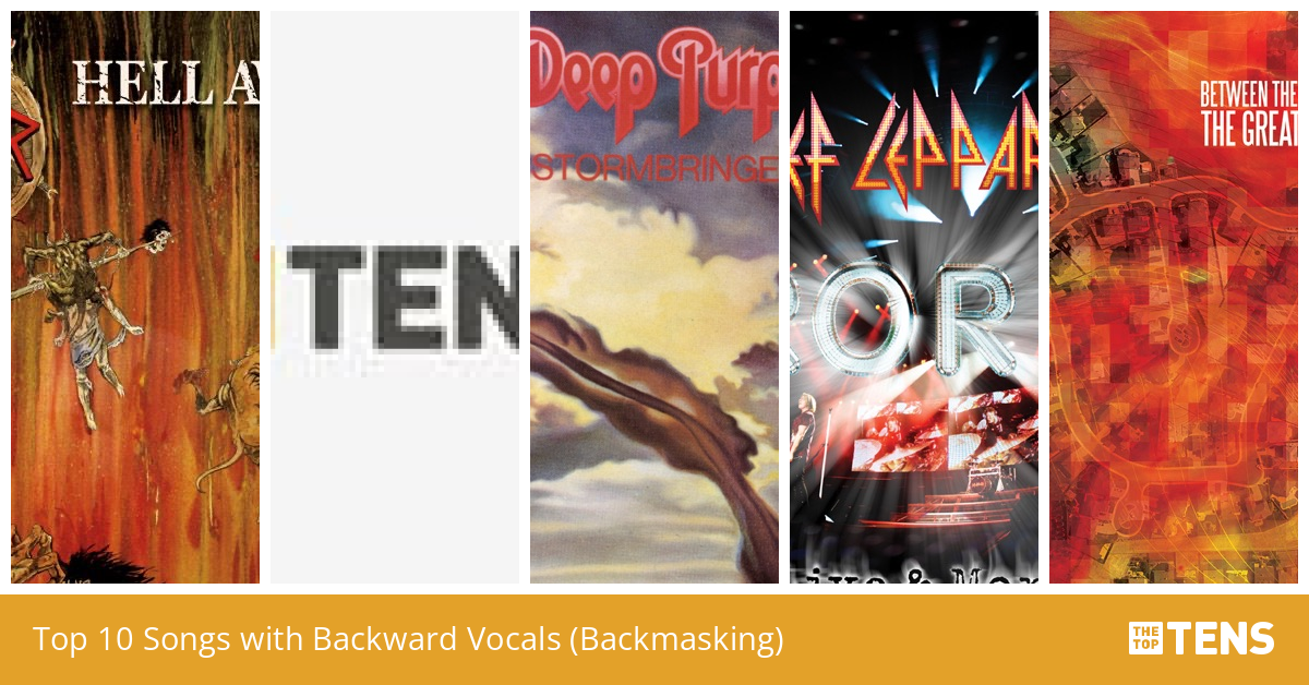 Top 10 Songs with Backward Vocals (Backmasking) TheTopTens