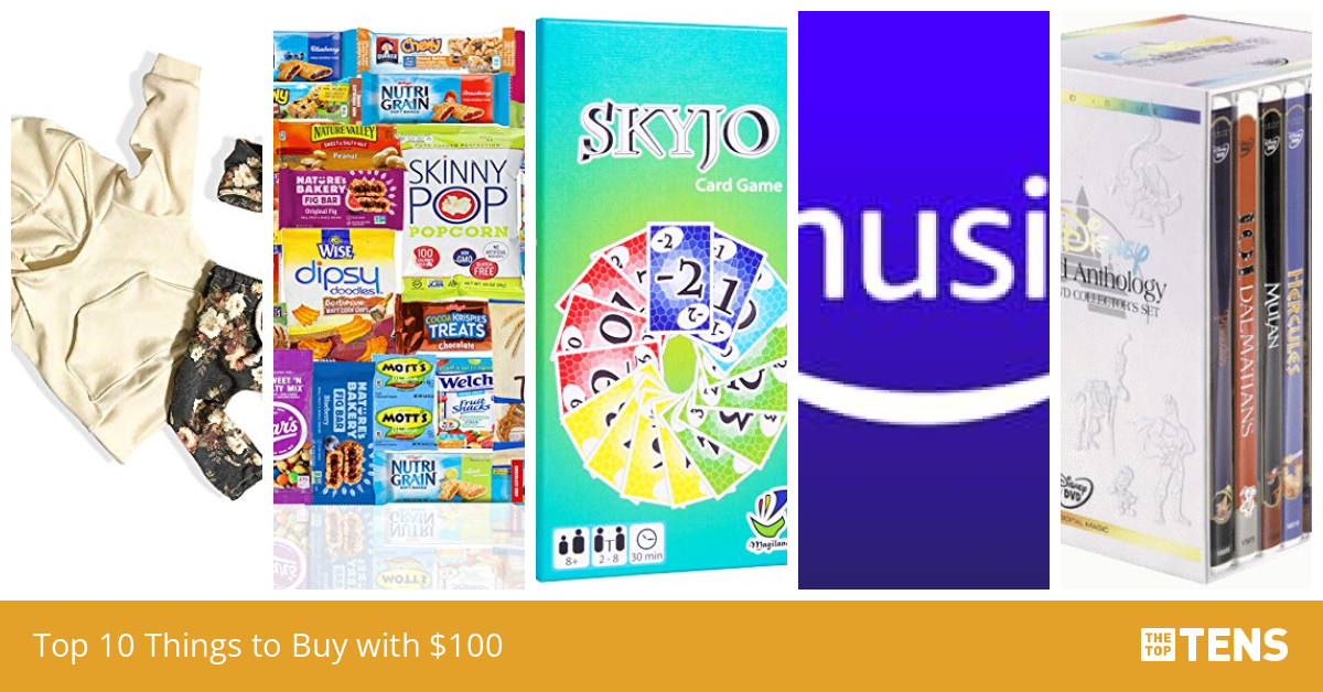 Top 10 Things to Buy with 100 TheTopTens