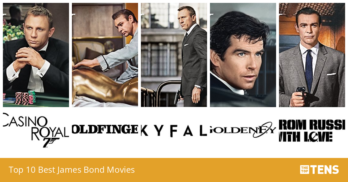 james bond top 10 movies