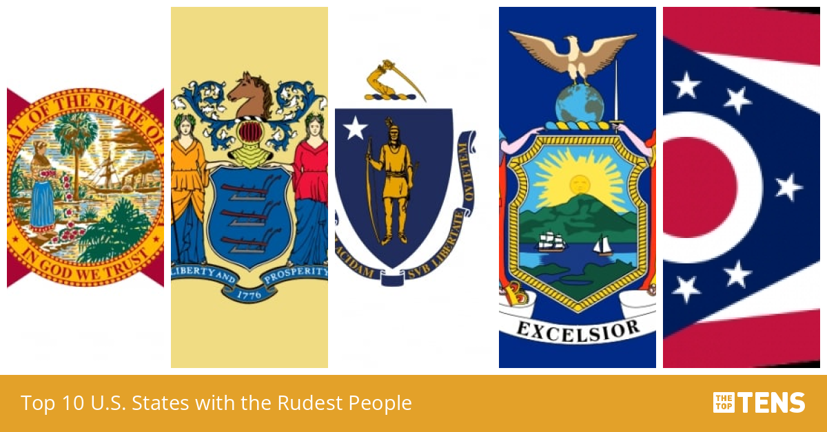 Top 10 U.S. States with the Rudest People
