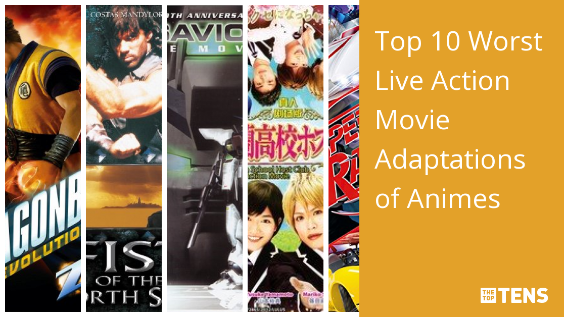 WORST LIVE ACTION ANIME MOVIES TOP 10 RANKED  WHY DO THEY FAIL