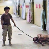 Tortured Prisoner in Abu Ghraib, 2003