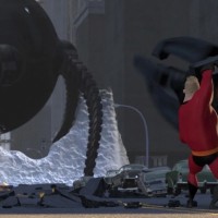 The Parr Family and Frozone vs The Omnidroid