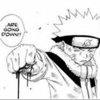 Naruto vowing to take neji down after he almost killed Hinata with her blood