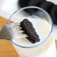 Hold Oreos with a fork when dunking them in milk