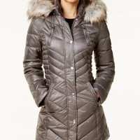 Fur-lined puffer jackets