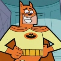 Catman is voiced by Jeff Bennett instead of Adam West