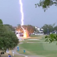 Lightning can strike without rain