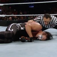 Sting suffers severe neck injury by Seth Rollins following botched Turnbuckle Powerbomb (9/20/15)