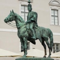 Statue of Andras Hadik (Budapest, Hungary)