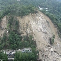Earthquakes cause landslides