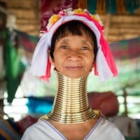 Woman With a Long Neck and Rings