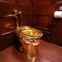 Sold gold toilet