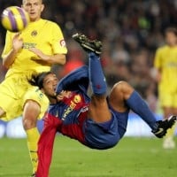 Ronaldinho's Overhead Goal vs. Villarreal (2006)