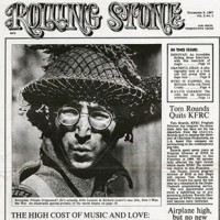 He was featured on the first Rolling Stone Magazine cover