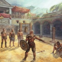 Gladiators were trained in gladiator schools