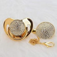 Gold and Diamond Pacifiers