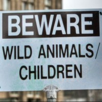 BEWARE! Wild Animals/Children