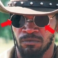Django Unchained - Jamie Foxx sunglasses didn’t exist yet
