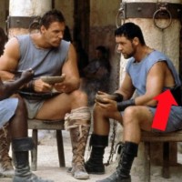 Gladiator - Russell Crowe’s Lycra shorts weren't available in ancient Rome