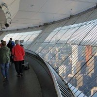 Next to the glass floor there's a 360° outdoor observation deck, open to the public, at 342 metres (1,122.0 ft)