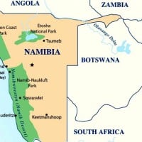 Namibia - Botswana - Zambia (Namibia's Caprivi Strip)