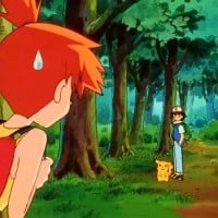 Misty follows Ash in Ash Catches a Pokemon
