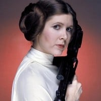 Princess Leia (Carrie Fisher in Star Wars: Return of the Jedi)